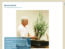 Tablet Screenshot of bonsai-south.com